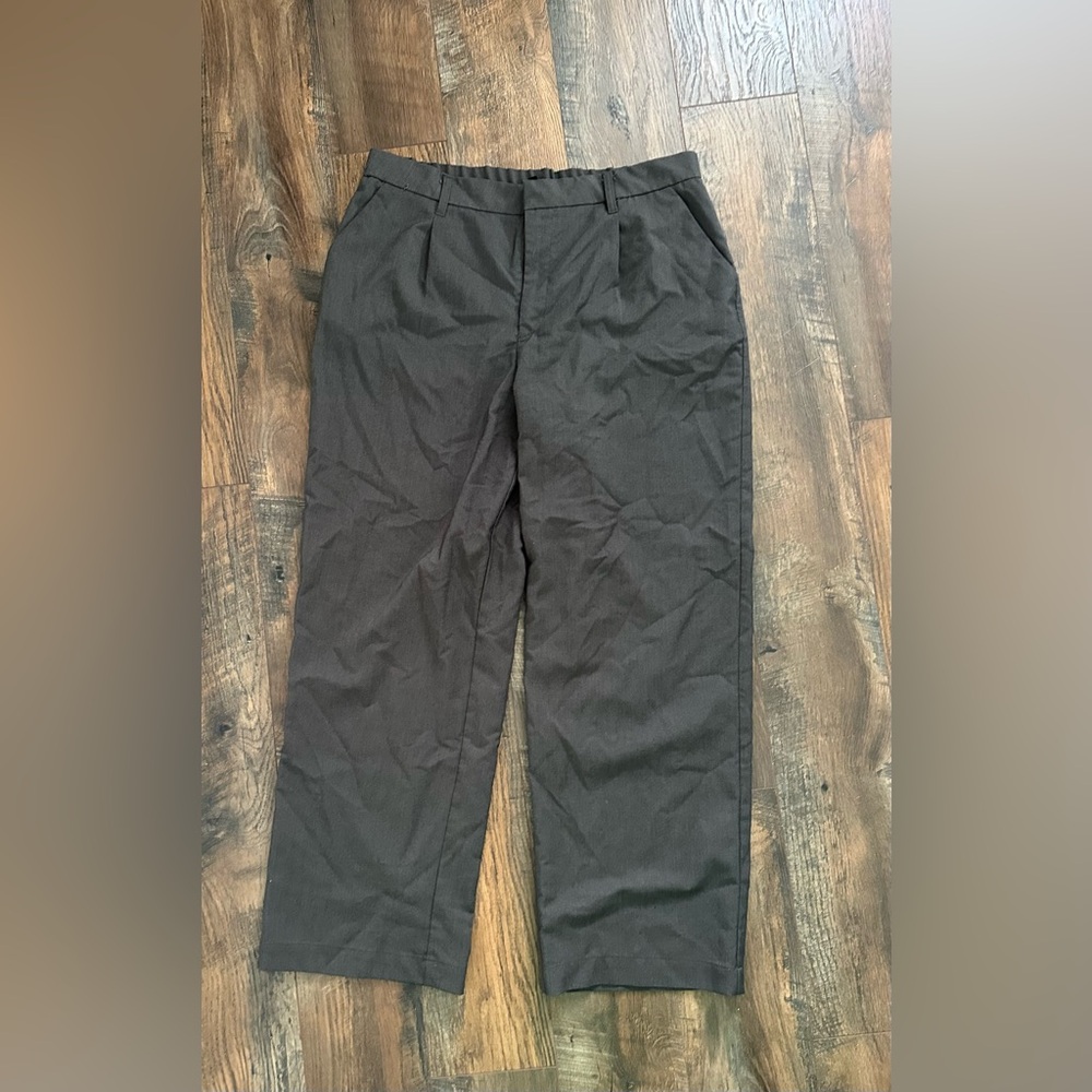 Gray trousers